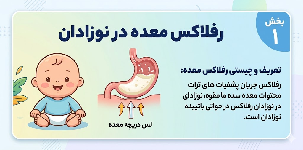 راهکارهای کنترل رفلاکس نوزاد در خواب — راهنمای سیسمونی نی نی سرا اصفهان