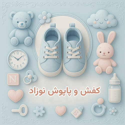پاپوش و کفش های خاص و ناز مخصوص سیسمونی نوزاد