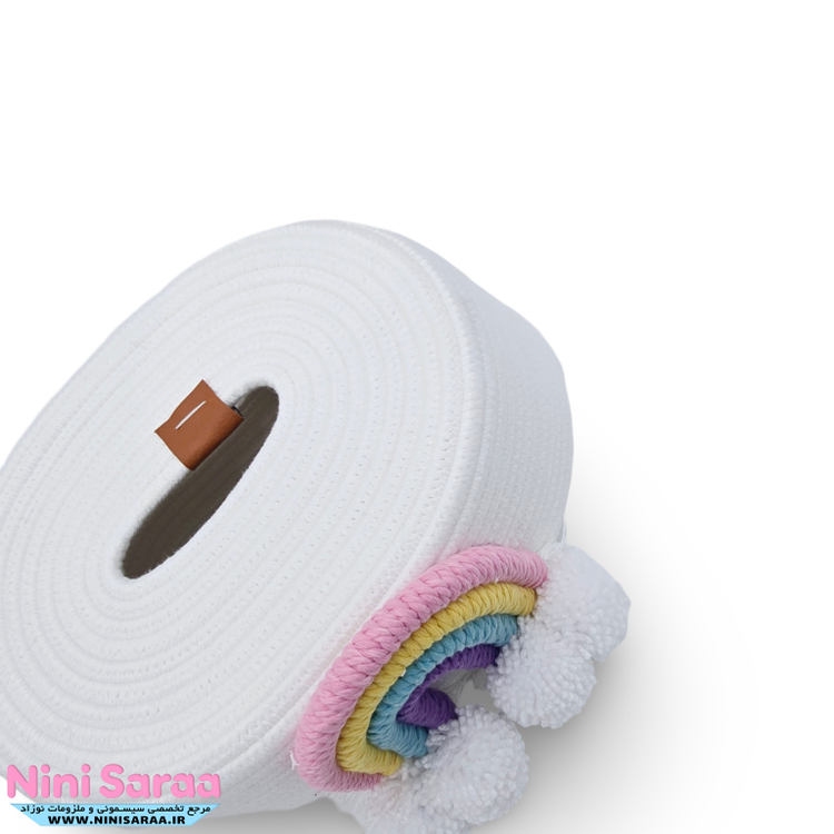 سفارش آنلاین جا دستمال اتاق نوزاد رنگین کمان