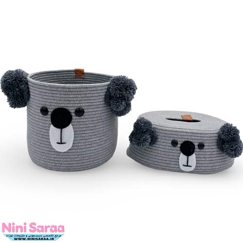 سطل و جا دستمال عروسکی بچگانه