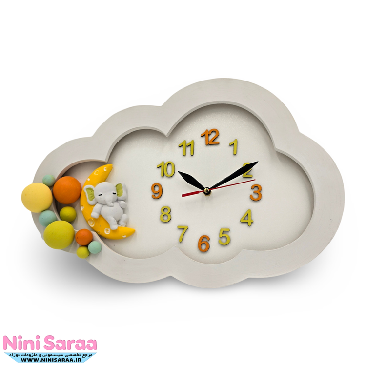 خرید ساعت نوزاد چوبی
