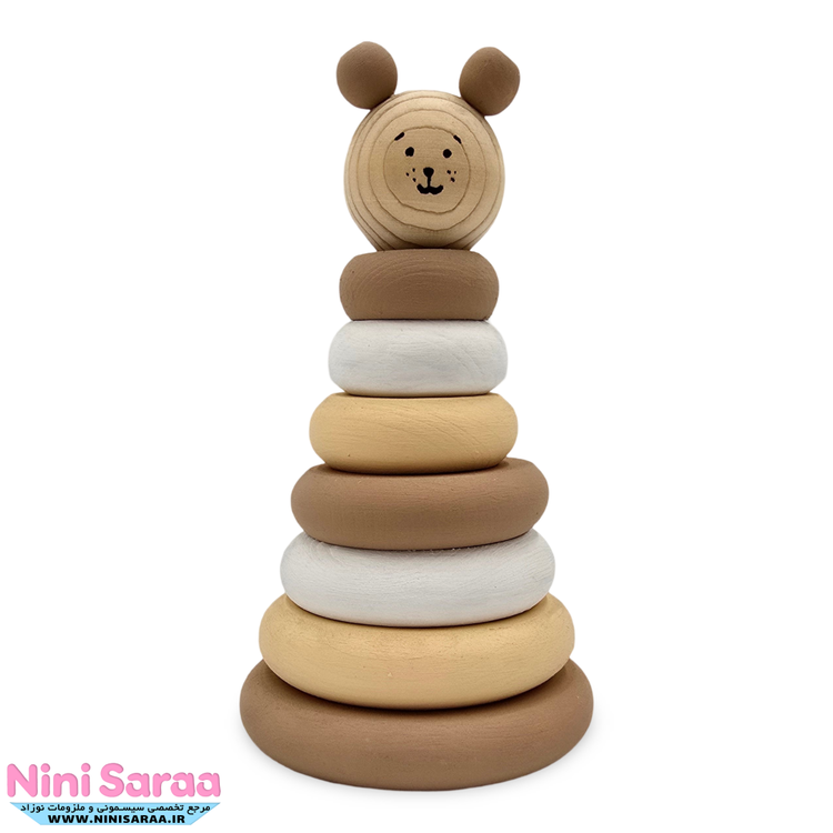 خرید حلقه هوش چوبی نوزاد تدی