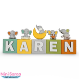 خرید استند اسم نوزاد چوبی