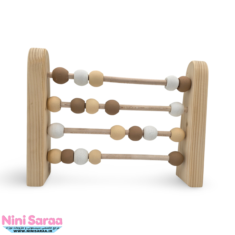 خرید چرتکه چوبی نوزاد طرح تدی