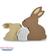 خرگوش چوبی نوزاد طرح تدی