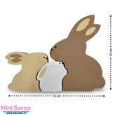 قیمت خرگوش چوبی تزیینی اتاق نوزاد