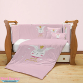 خرید سرویس روتختی 7 تکه نوزاد دخترانه طرح خرگوش