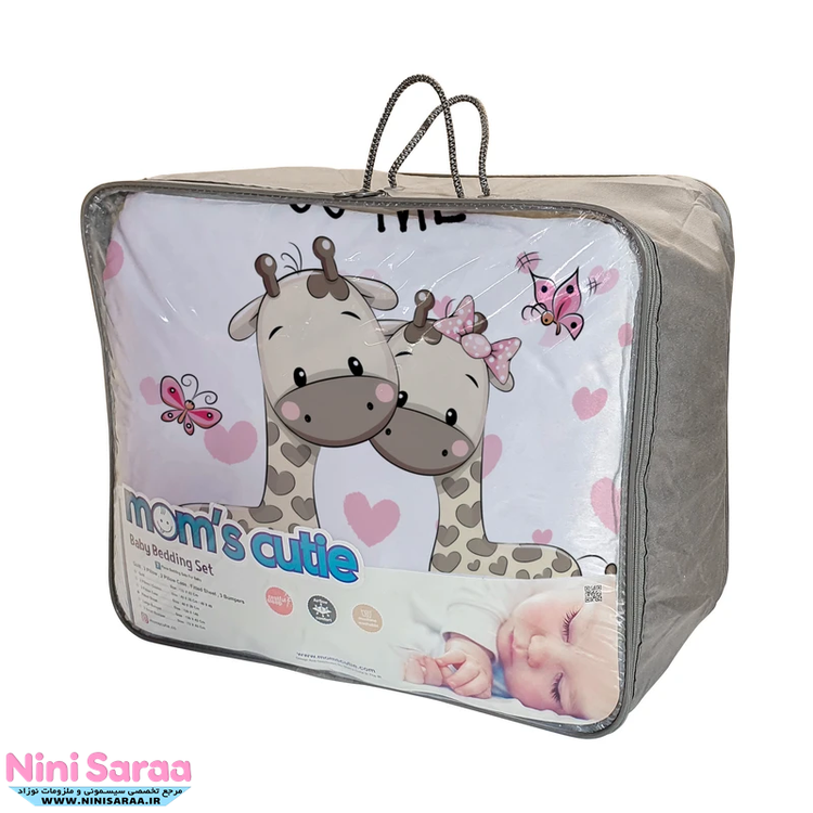 قیمت روتختی نوزاد مامز کیوتی گارد دار صورتی