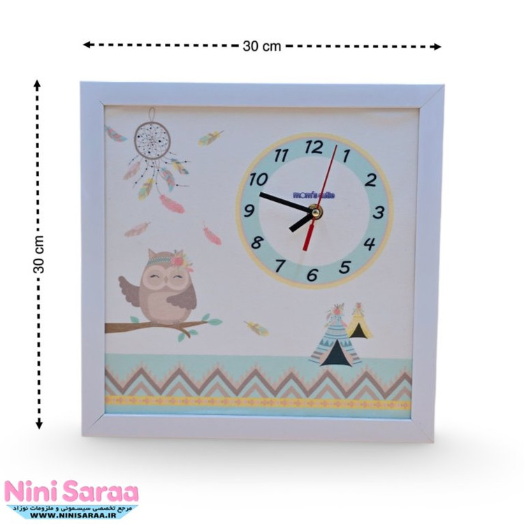 خرید ساعت اتاق کودک روباه