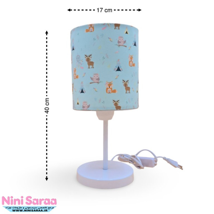 آباژور اتاق نوزاد سبز