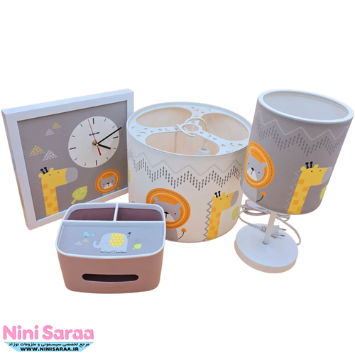 خرید ست لوستر اتاق کودک فیل و زرافه