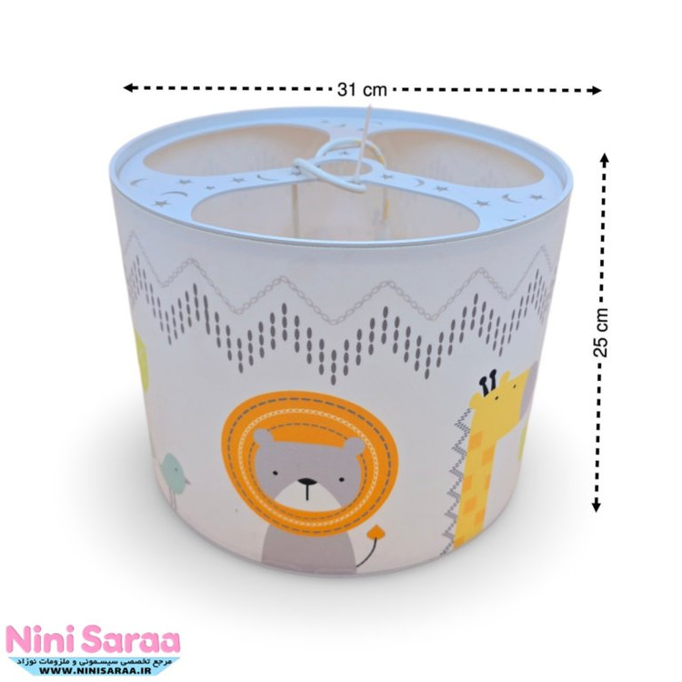 خرید لوستر بچگانه فیل و زرافه