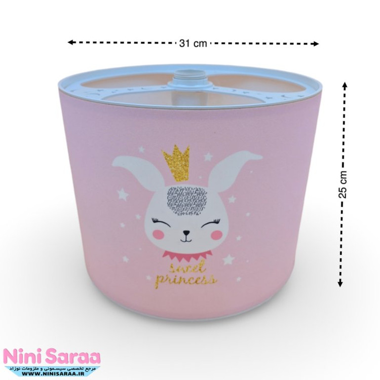 خرید لوستر اتاق کودک خرگوش صورتی