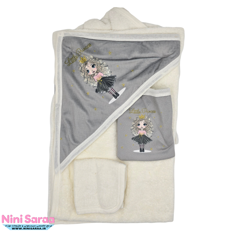سفارش آنلاین ست حوله عروسکی نوزاد