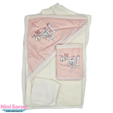 سفارش آنلاین ست حوله عروسکی نوزاد