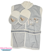 خرید آنلاین سرویس و ست حوله نوزاد مامز کیوتی