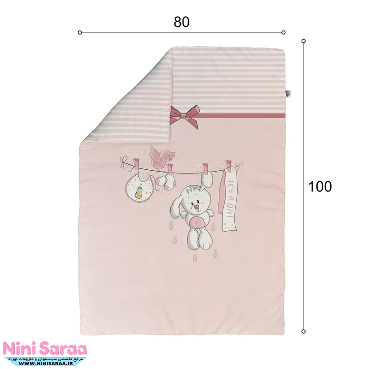قیمت ست خواب گارددار نوزاد صورتی