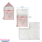 سفارش آنلاین سرویس خواب عروسکی نوزاد صورتی