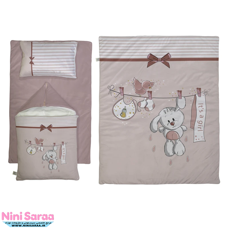 قیمت ست خواب قنداق نوزاد صورتی دخترانه