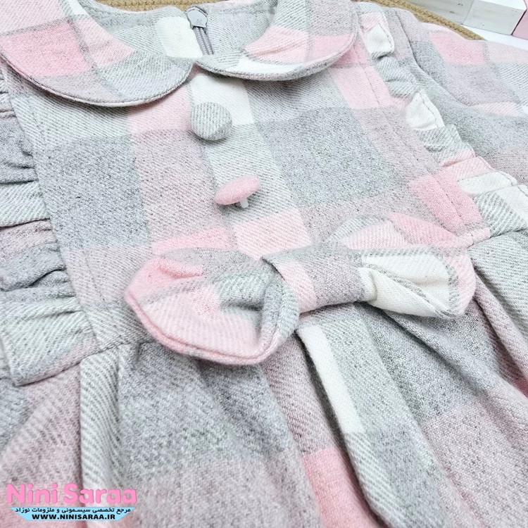 سفارش آنلاین پیراهن چهارخانه دخترانه مجلسی