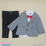 خرید کت و شلوار و پاپیون پسرانه نوزادی ترک