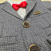 سفارش آنلاین ست کت و شلوار سه تکه پسرانه ترک رنگ طوسی