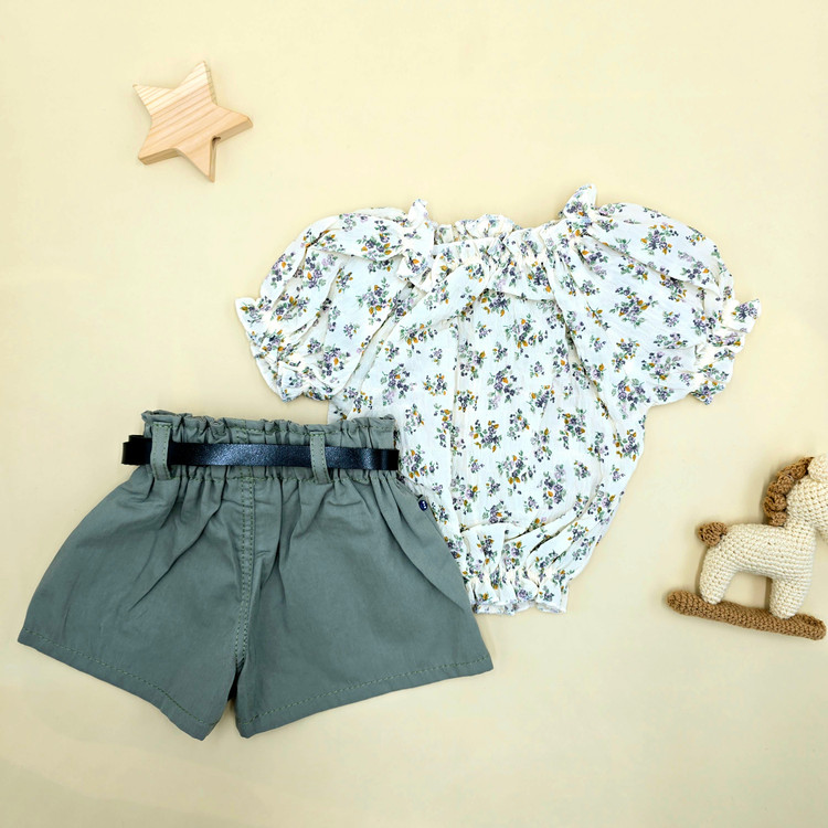 قیمت شومیز دخترانه نوزادی تابستانی