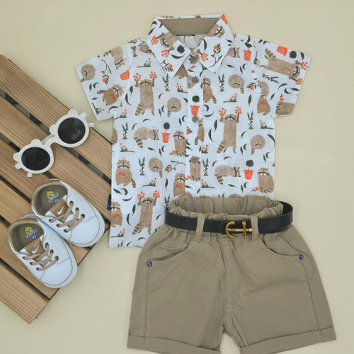 خرید پیراهن شلوار مجلسی نوزاد تابستانی