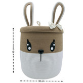 سبد درب دار وسایل نوزاد کرم