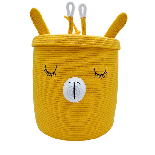 خرید سبد لباس نوزاد خردلی زرافه