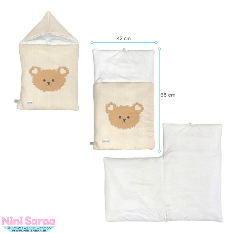 خرید آنلاین سرویس خواب تدی خرس کرم