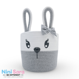 سطل زباله اتاق کودک خرگوش طوسی