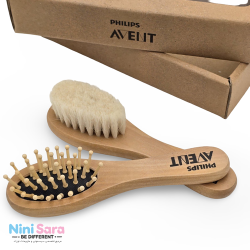 خرید شانه و برس چوبی نوزاد