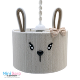 خرید آنلاین لوستر و آباژور عروسکی نوزاد و کودک رنگ کرم