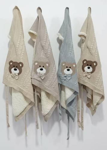 پتو بافت نوزادی خرسی