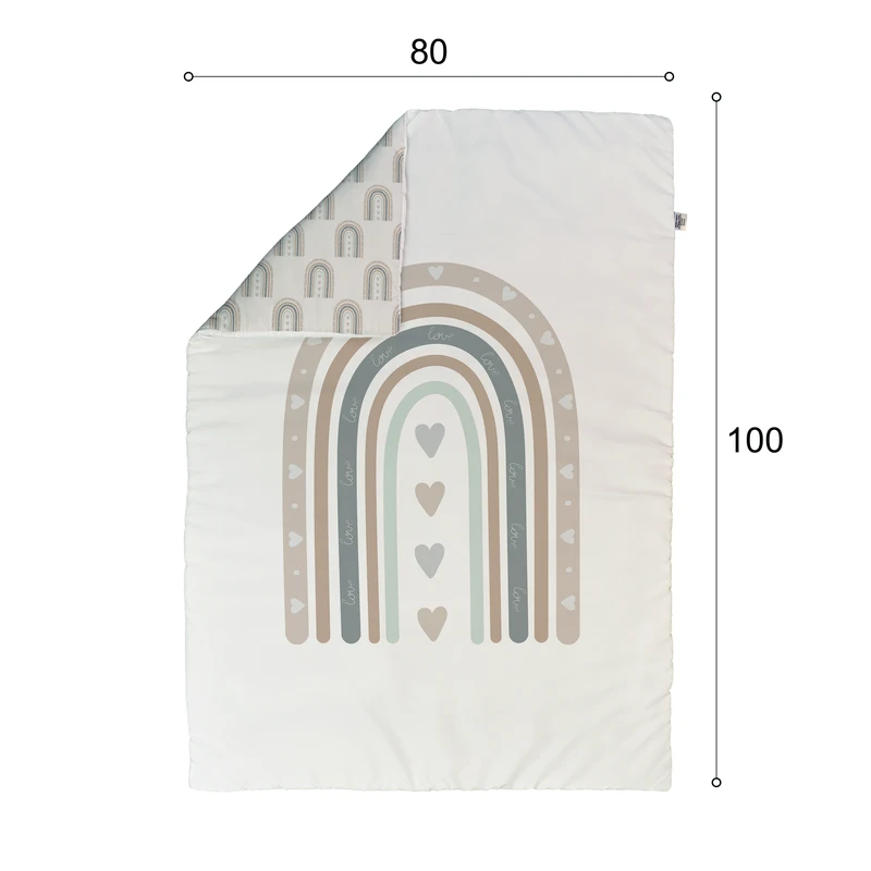 خرید تشک لبه دار نوزاد رنگین کمان