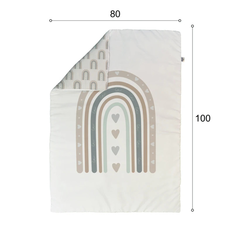 خرید تشک لبه دار نوزاد رنگین کمان