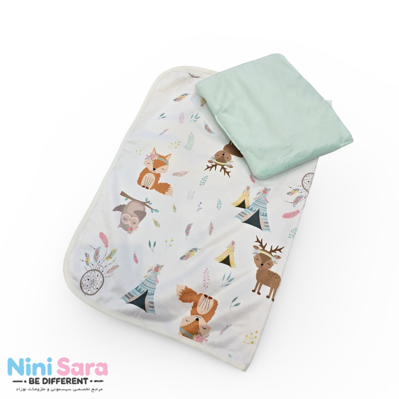 زیرانداز تعویض پوشک نوزاد مدل خرس تدی