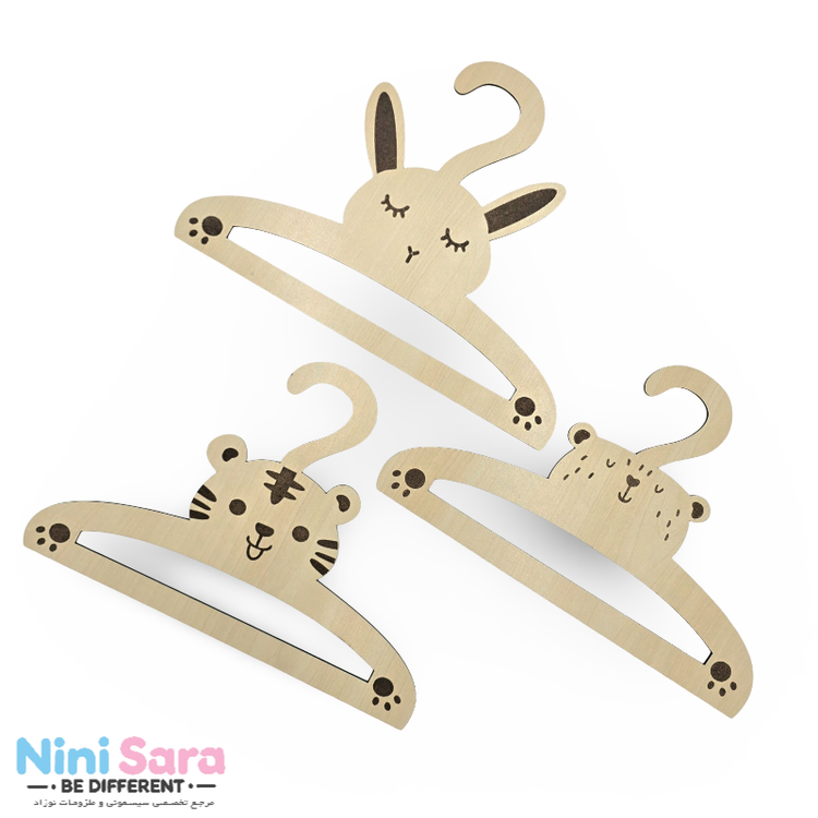 خرید چوب لباس چوبی نوزاد