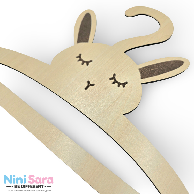 چوب لباسی چوبی عروسکی خرگوش