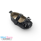 پاپوش نوزادی مشکی دخترانه