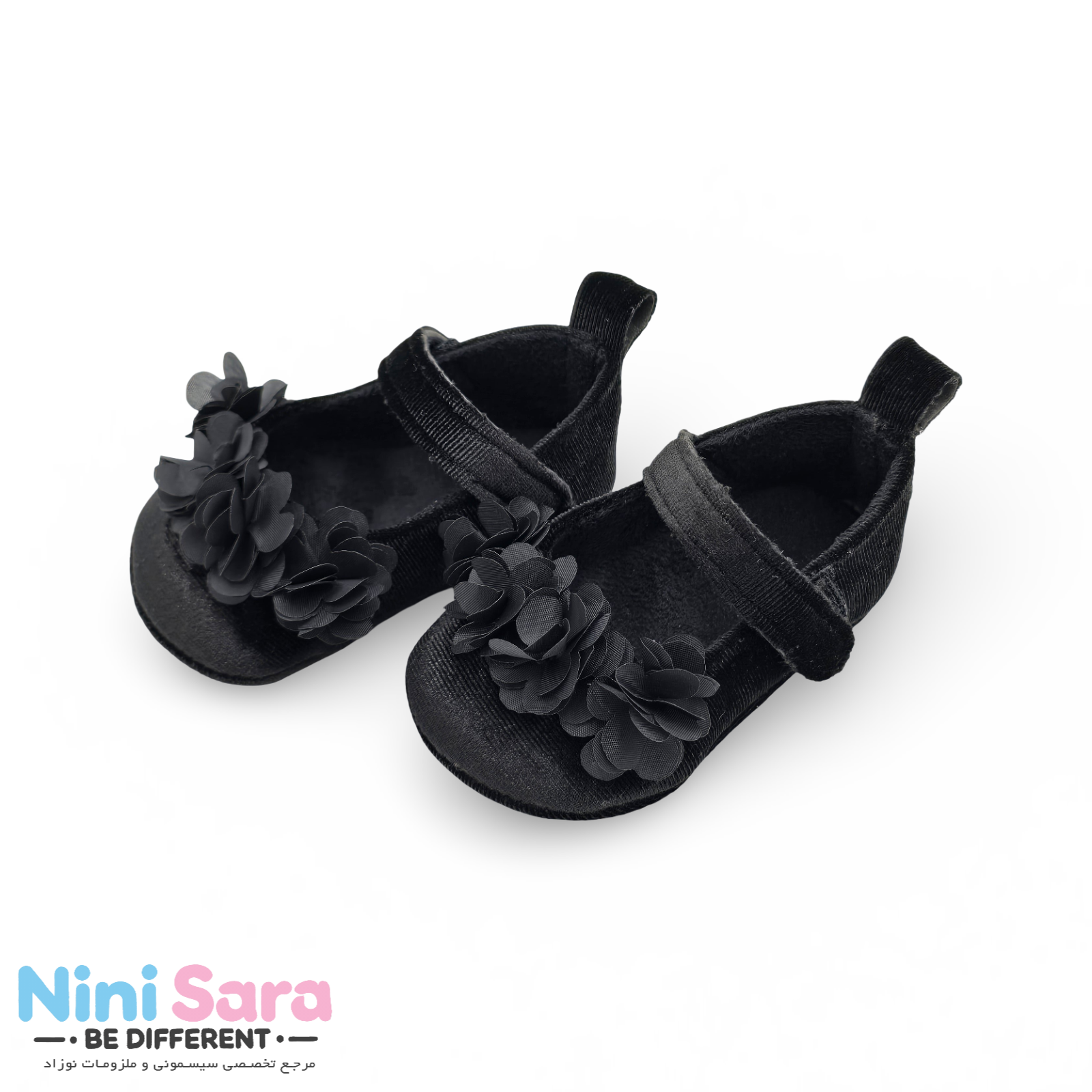 پاپوش نوزادی مخمل مجلسی دخترانه