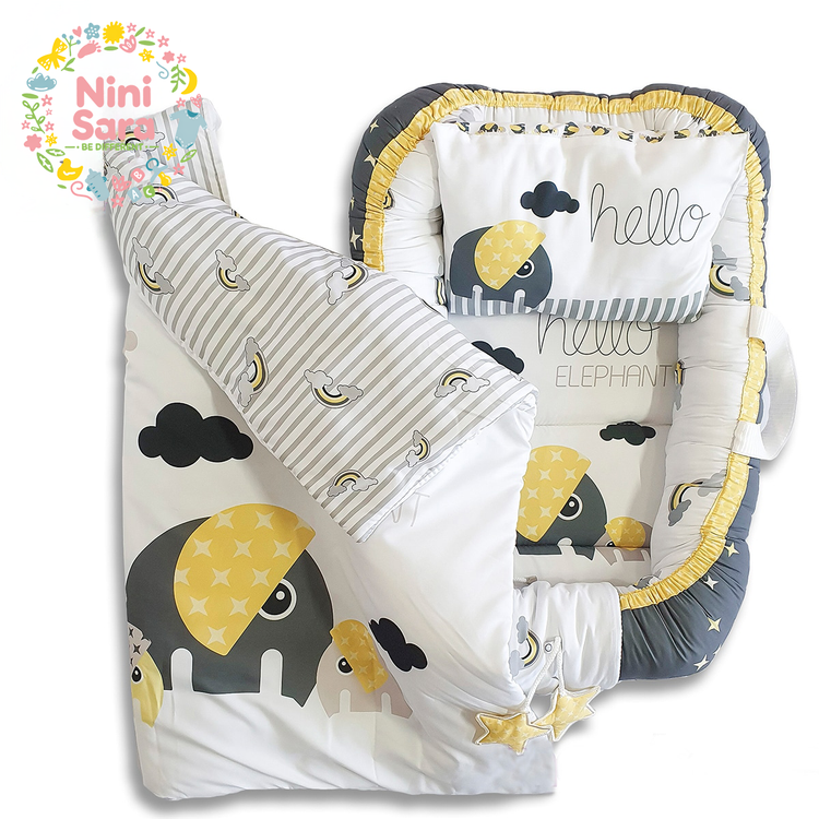 ست تشک لبه دار نوزاد فیل تخفیف خورده