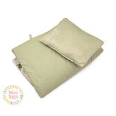 پتو نوزاد سبز و کرم