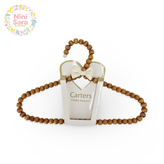 آویز لباس کودک چوبی طرح مهره قهوهای برند Carters مناسب سیسمونی لاکچری