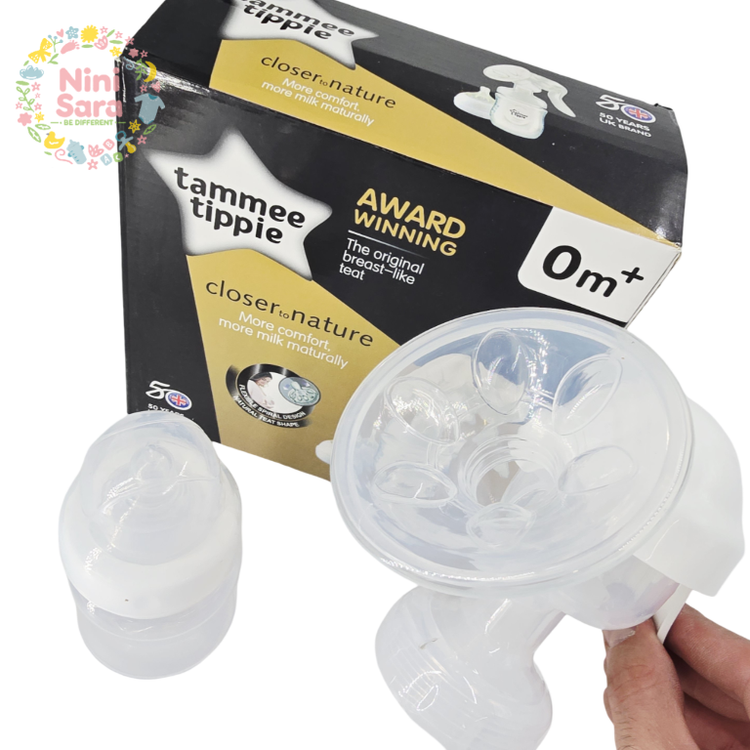 ست کامل شیردوش دستی طرح Tommee Tippee مناسب مادران شیرده از بدو تولد نوزاد