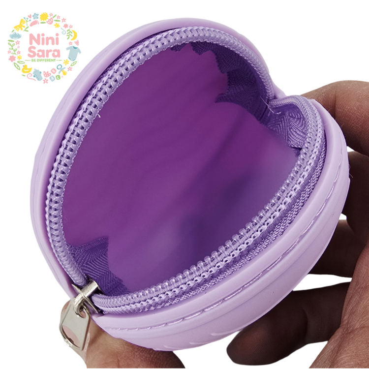 کیف پستانک نوزاد سیلیکونی زیپدار BPA Free بهداشتی مناسب کالسکه